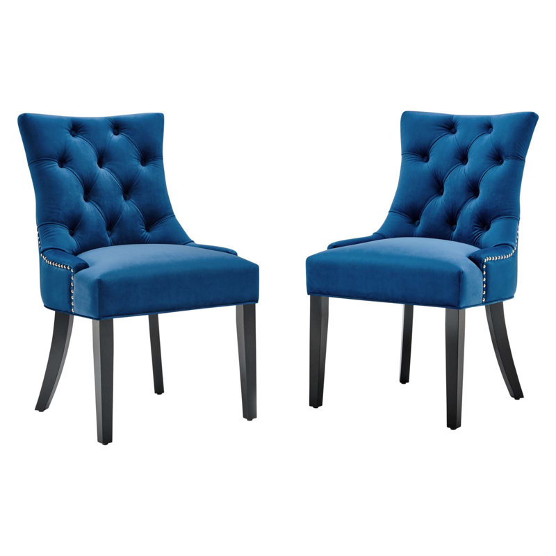 Chaises d'appoint de salle à manger Modway Regent, Bleu marine