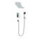 Contemporary/Modern Complete Shower System,Wall Mount Shower Faucet System with Hand Shower and Diverter
