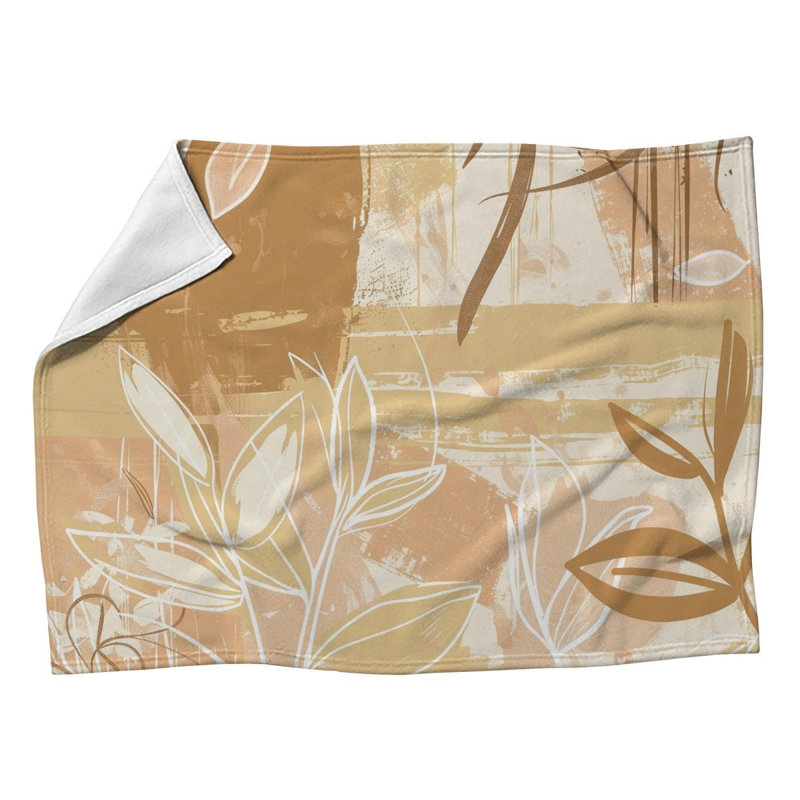 Couverture en molleton Botanical Cool, Simple