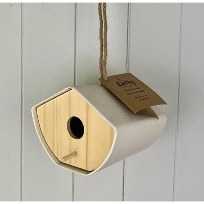Earthy Bamboo Japandi (16Cm) Hanging Birdhouse