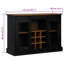 Sideboard HALDEN 2 Sliding Doors 112X40x80 Cm Solid Wood-1619693815