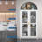 73'' Tall Metal Arched Cabinet, Kitchen Pantry Storage Cabinet