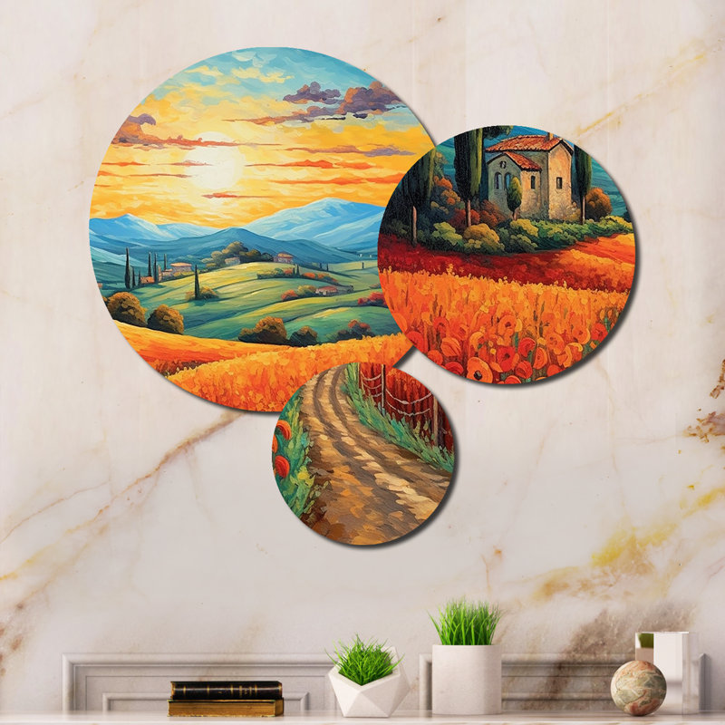 Valley Getaway I - Countryside Metal Art Living Room Set