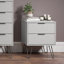 Set of 2 Augusta 2-Drawer Industrial Bedside Cabinets-126626975