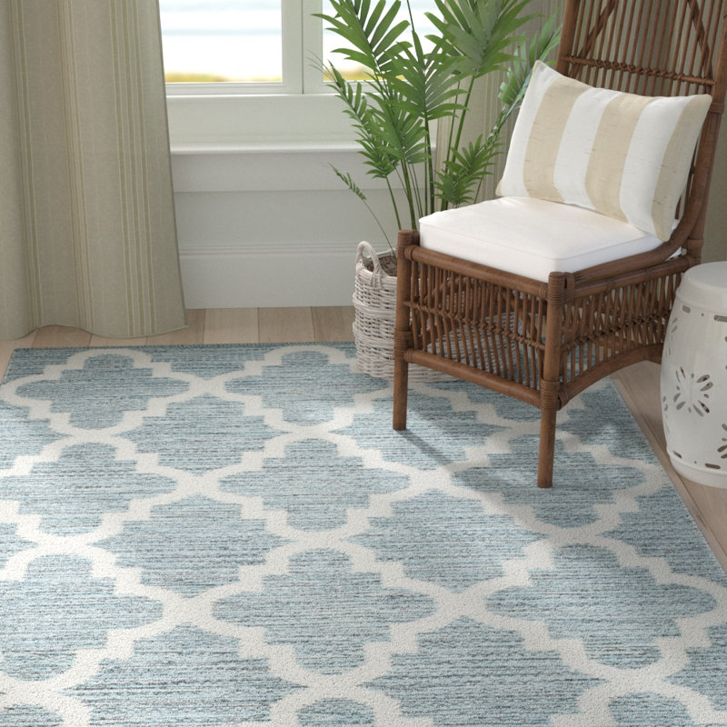 Eliana Hand Woven Performance Geometric Rug, Rectangle 8' x 10'