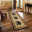 Black 2 Ft. 7 In. X 7 Ft. 3 In. Lodge Area Rug