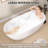 65 Inch Freestanding Soaking Acrylic Bathtub with Integrated Slotted Overflow and Chrome Anti-clogging Drain-91884712