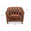 Chaise avec accoudoirs en cuir Birch Lane Ardent