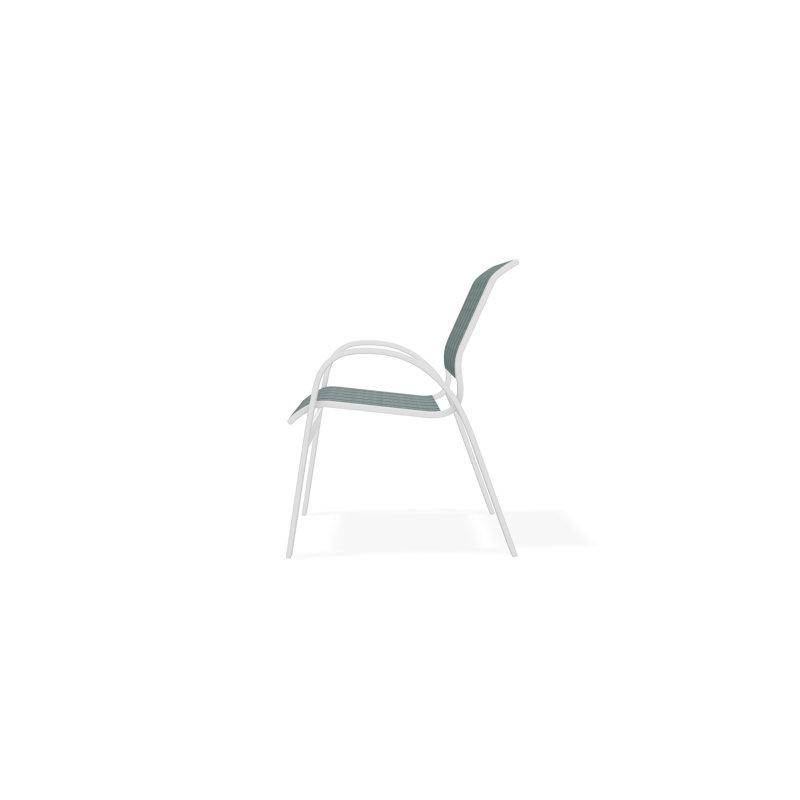Aruba II Outdoor Dining Chair, Cole, White