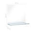  Miroir mural transparent en verre trempé 23,6 po x 23,6 po-528986113