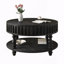 Table basse avec rangement, pieds robustes en bois massif pour salon Mid-Century-738529674