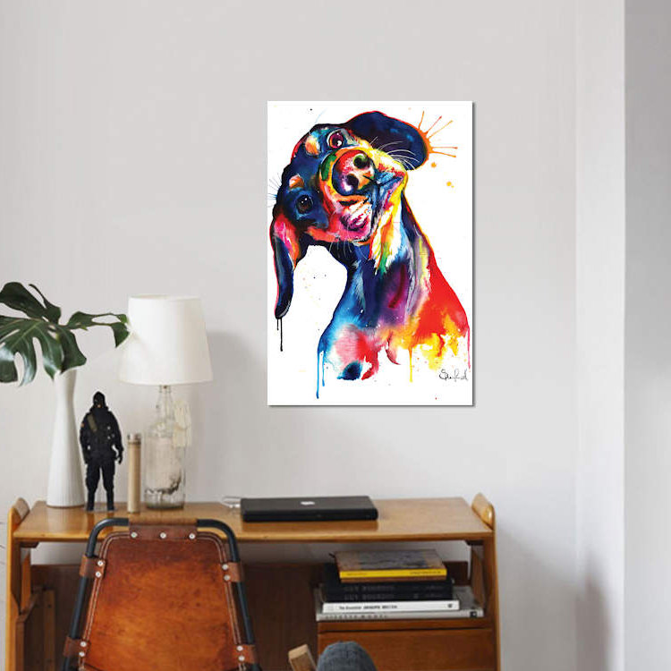 Dachshund - Wrapped Canvas Print, 66.04 cm H x 45.72 cm W x 1.91 cm D