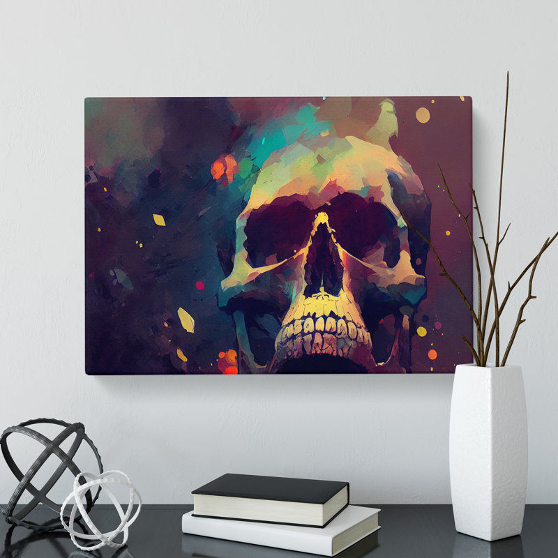 Skull Art Vol.1 Abstract - Wrapped Canvas, 35cm H x 50cm W x 3cm D