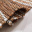 Tapis rayé en coton / cuir / jute tissé à la main Preston-665892145