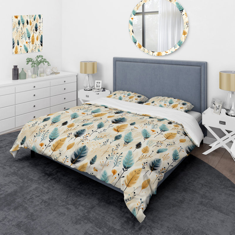 Ensemble de housse de couette Minimalisme, Housse de couette pour grand lit et 2 taies décor