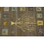 Tapis brun 4 x 6 Indo Farhana