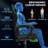 Hoffree Ergonomic Gaming Desk Chair with Vibration Lumbar Pillow for Teens-540651212