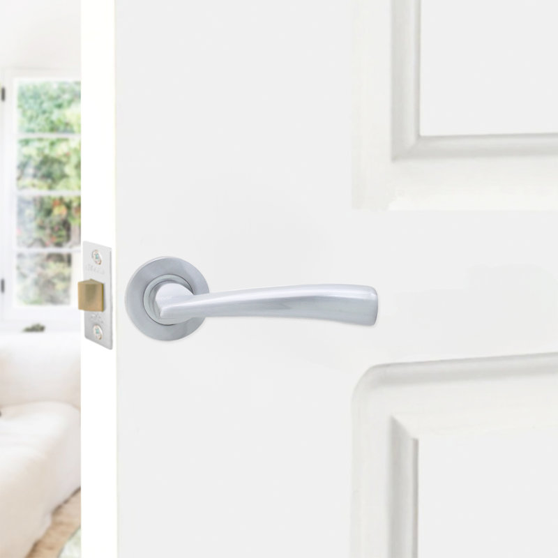 Leygo Lever Door Handle Satin Chrome