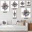 Horloge murale plumes en cercle-1537956394