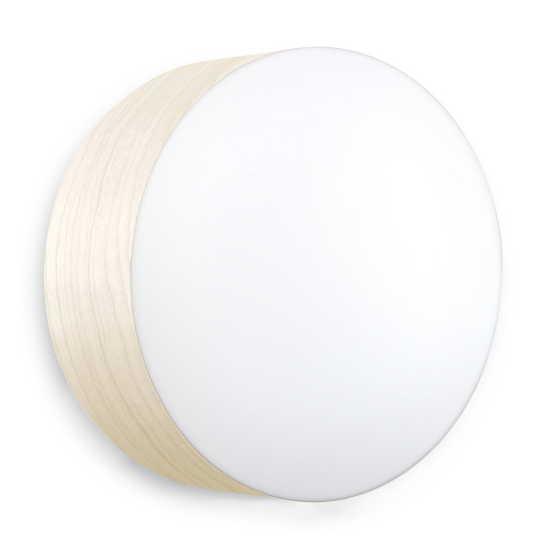 Gea Wall & Ceiling Sconce - Small - DIMTRIAC LED - Sea Blue Shade, 11.8" H x 11.8" W x 3.7" D, Ivory White