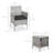 Nasrul 3-Piece Outdoor Wicker Conversation Patio Bistro Set, w/ 2 Chairs, Table-1384558482-1389203126