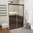 48'' - W x 72'' H Door Semi-Frameless Shower Door with Clear Glass