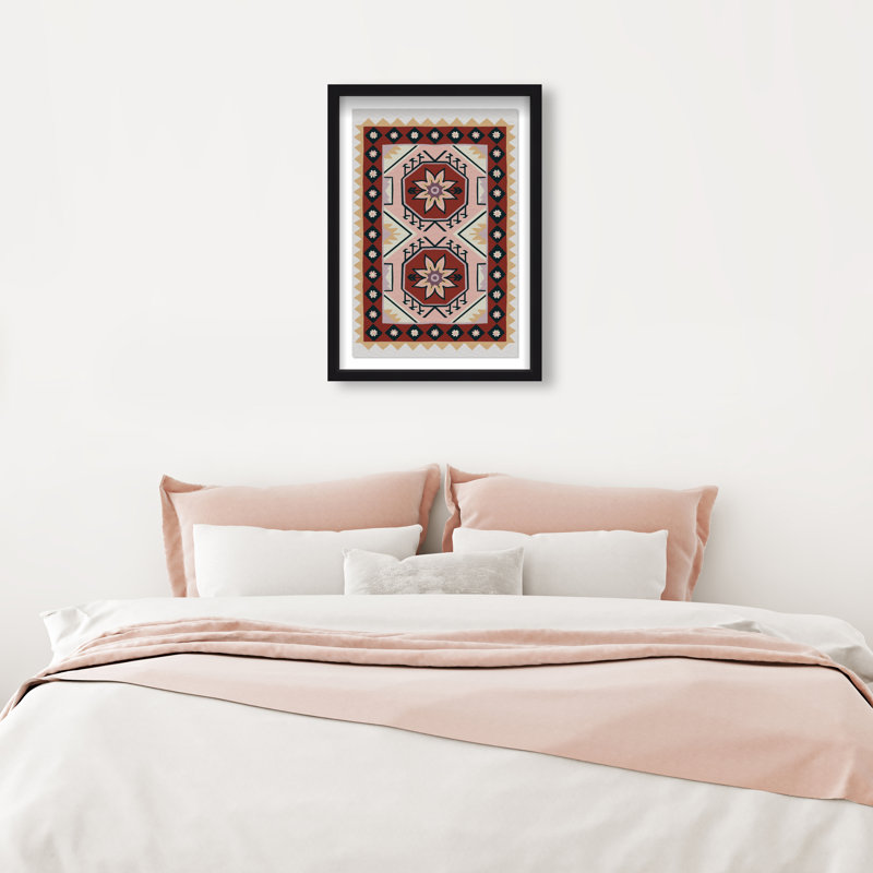 Daylight Damask Print by Oliver Gal, 25.5"H x 17.5"W, Black Shadowbox