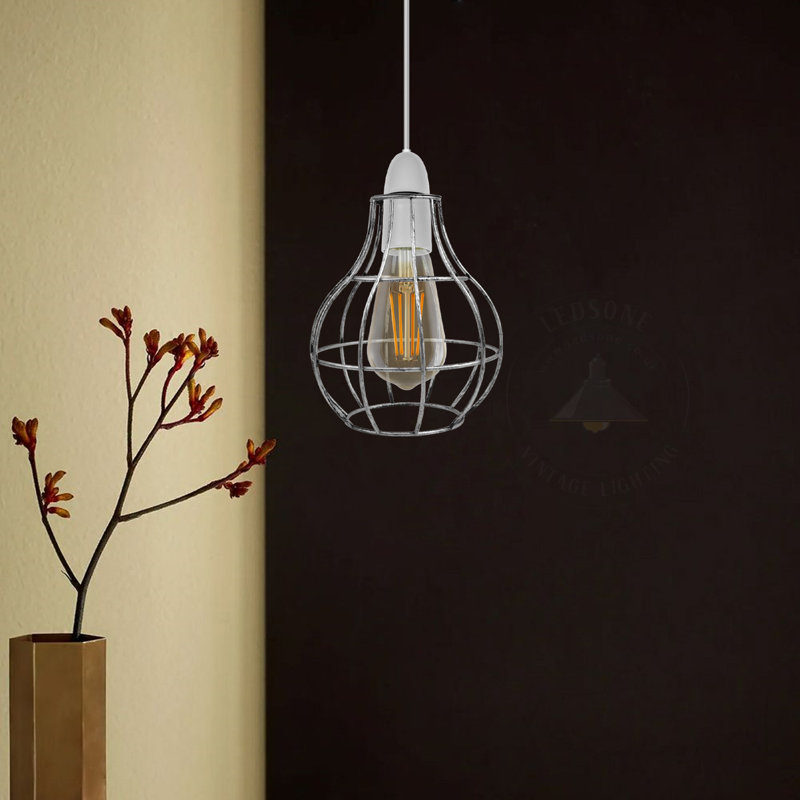 20 cm H Novelty Lamp Shade ( Screw On ), Brushed Silver