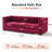 Andenne Andenne 89'' Velvet Living Room Sofa-981236396