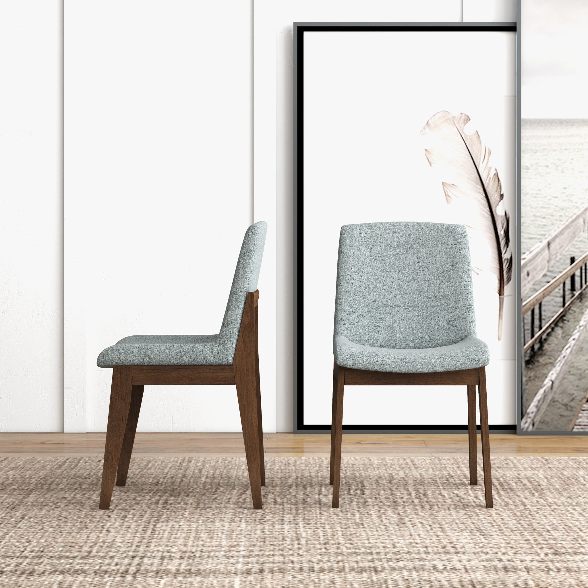 Zipcode Design™ Halladay Upholstered Solid Wood Side Chair & Reviews | Wayfair