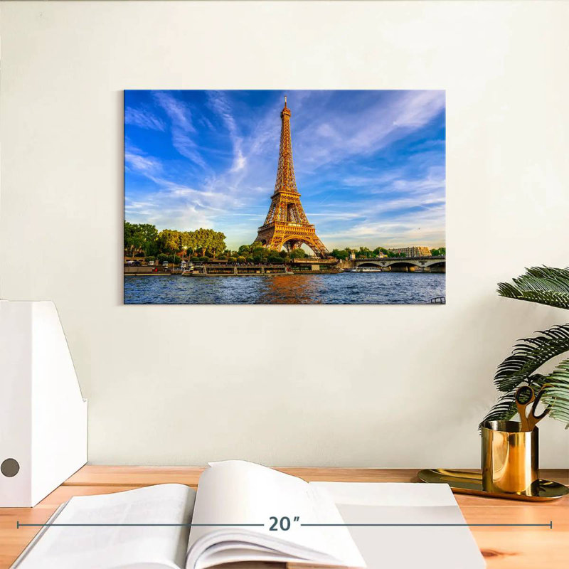 Hannes et la Tour Eiffel, H 8 po x l 12 po