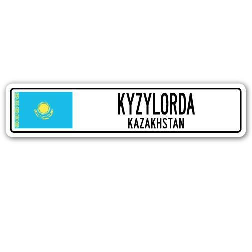 Panneau de signalisation en aluminium Kyzylorda, H 8 po x l 36 po x P 1 po