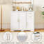 Buffet 40 po avec 2 tiroirs blanc-115886636