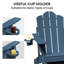 Chaise Adirondack pliante Kahn avec porte-gobelet -691001521