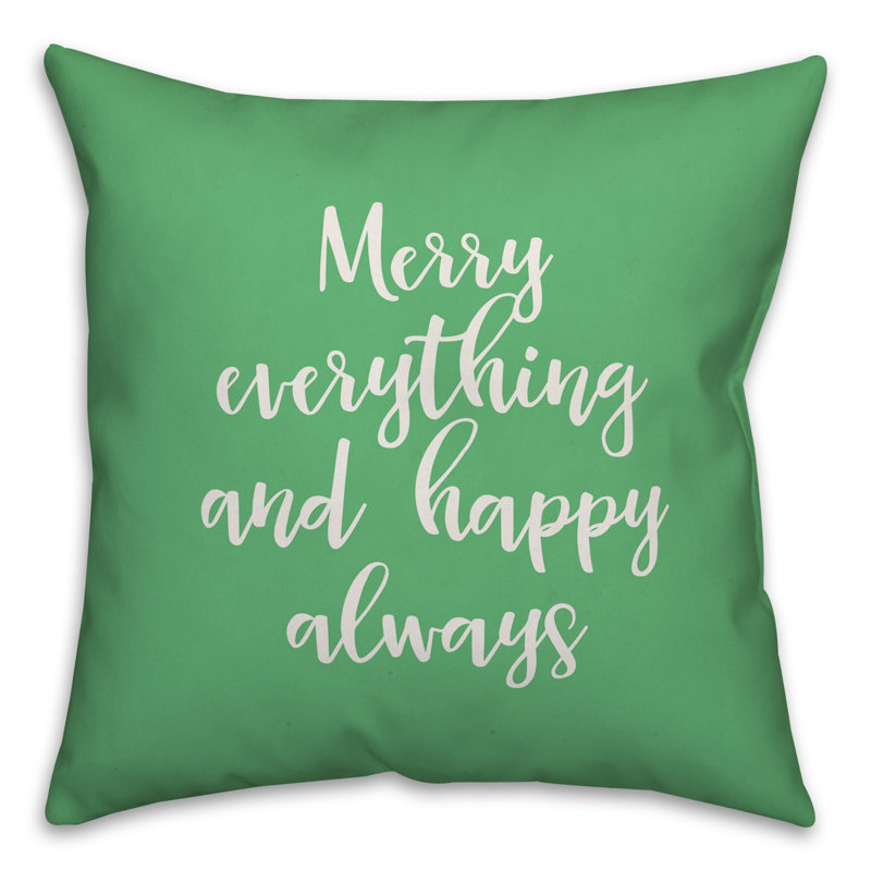  Housse et insert de coussin carré Merry, Vert clair, Housse de coussin