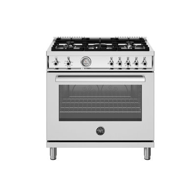 Professional Series All-Gas Range 36"" - 5 Burners - Gas Oven - Stainless Steel -  Bertazzoni, PRO365GASXV