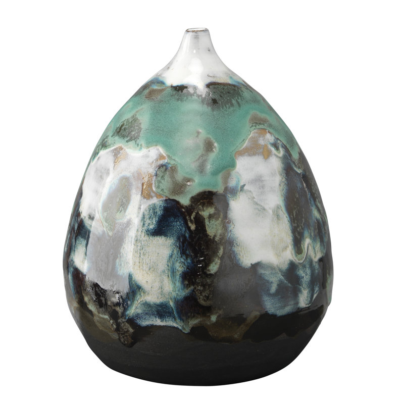 Handcrafted Multicolor Ceramic Decorative Table Vase