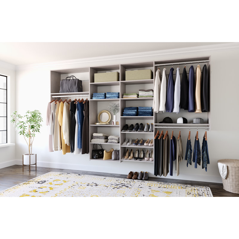 Grimm 72'' - 120'' Walk-In Set (Can Be Cut To Fit), Light Gray