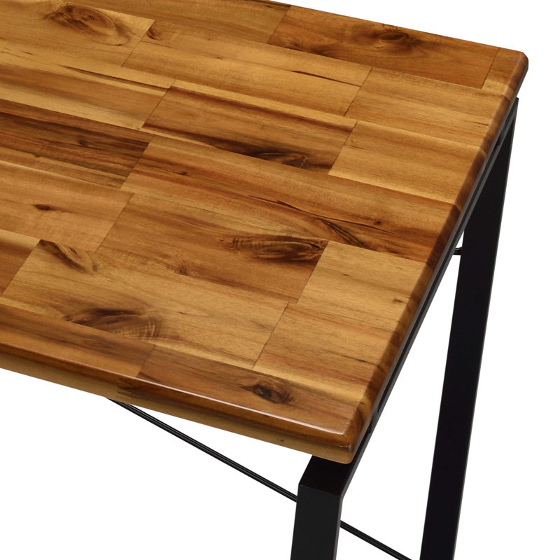 Jurgen Oak & Black Finish Writing Desk, Black/Oak
