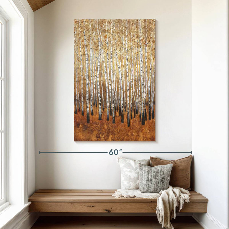 Alvord Sienna Birches I, H 48 po x l 32 po