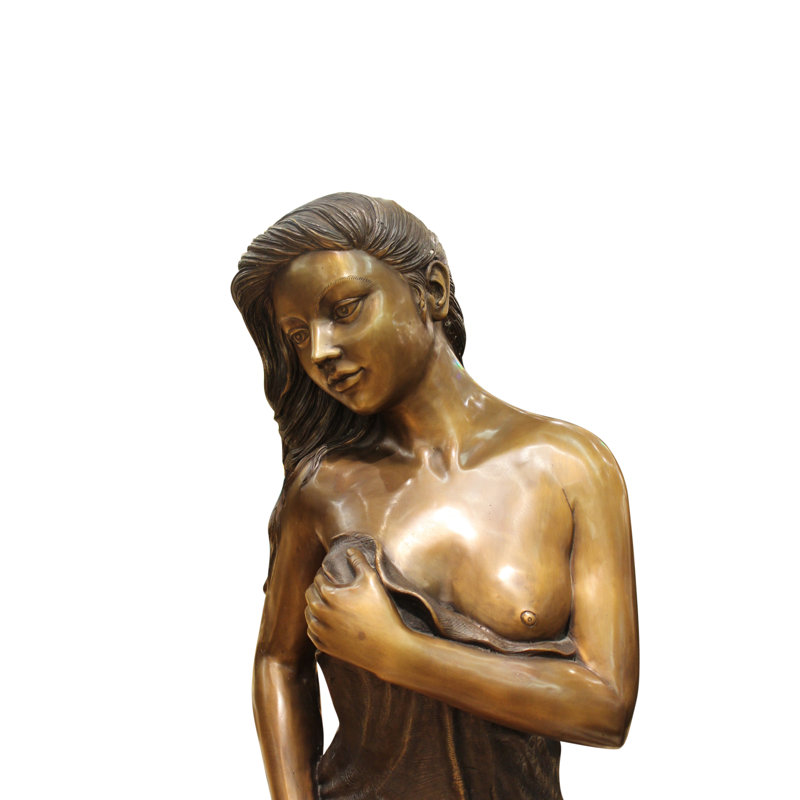 Benge, belles femmes tenant une statue drapée