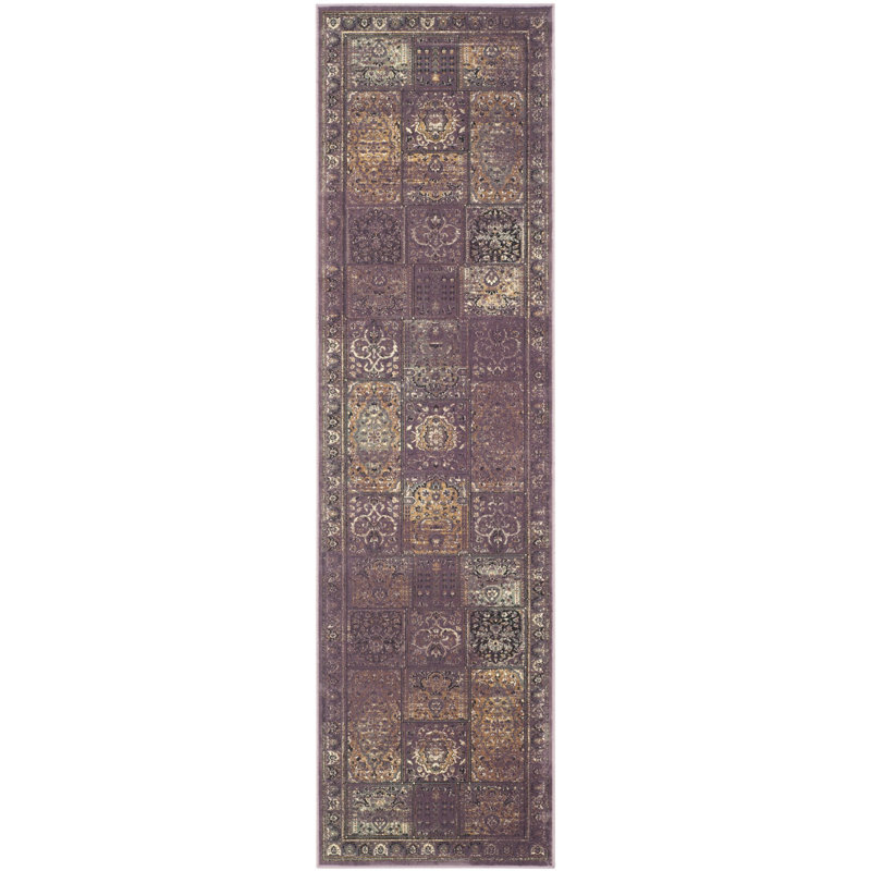 Tapis mauve / fuchisa, Tapis de couloir 2 pi 2 po x 6 pi