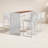 Pangea Home Jarrod 6-Person Aluminum Outdoor Dining Set with Rectangular Table – Modern Patio Furniture with Rust-Free Frame & All-Weather Poly-Resin Slats