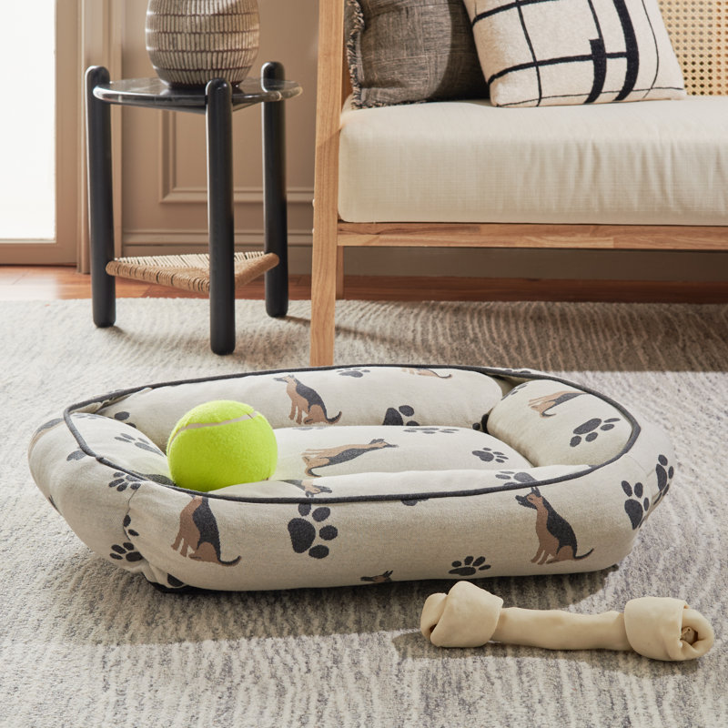 Lit pour animaux en coton, Moyen (l 24 po x P 16 po x H 6 po)