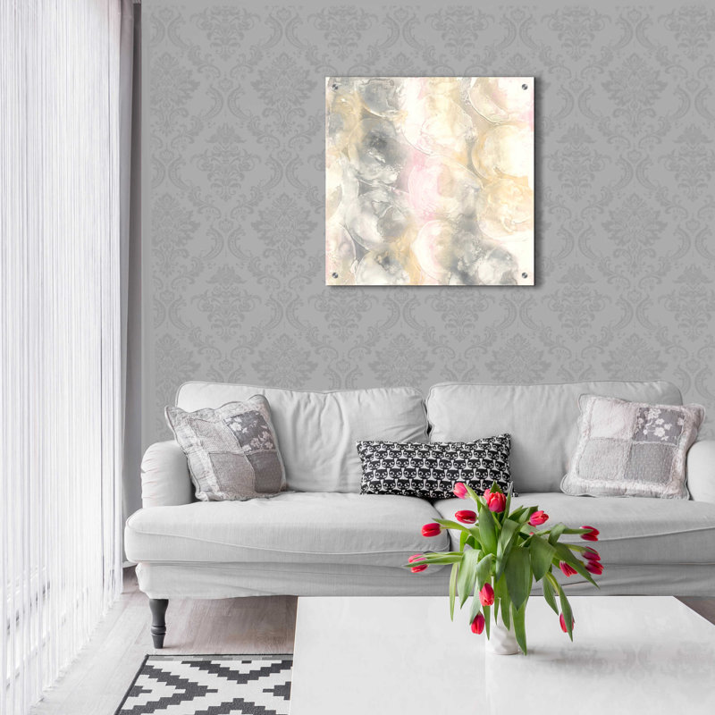 «Blush Circles II» par Chris Paschke, H 24 po x l 24 po x P 0,2 po