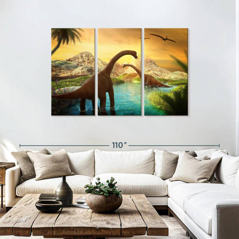 Brampt Sauropods, 48" H x 74" W