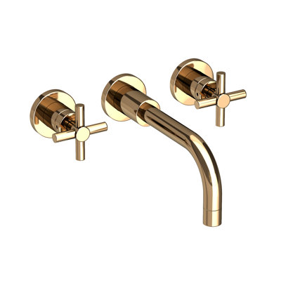 East Linear Wall Mount Bathroom Faucet