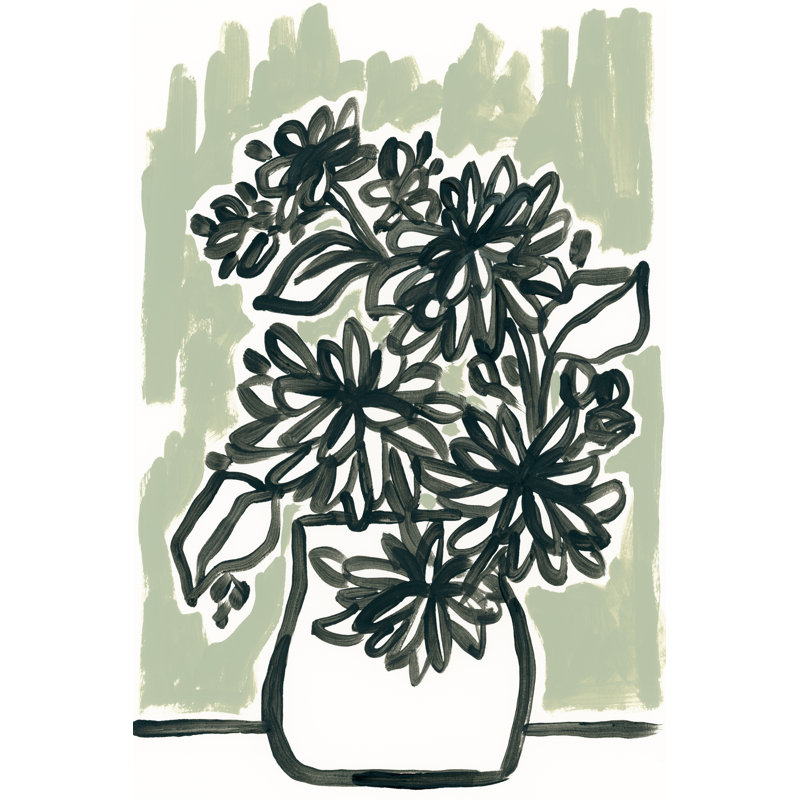 Windowsill Blossoms I by June Erica Vess - Wrapped Canvas Print, 46cm H x 30cm W x 3.8cm D