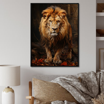 «Lion Realistic Wilderness Realistic I» sur toile
