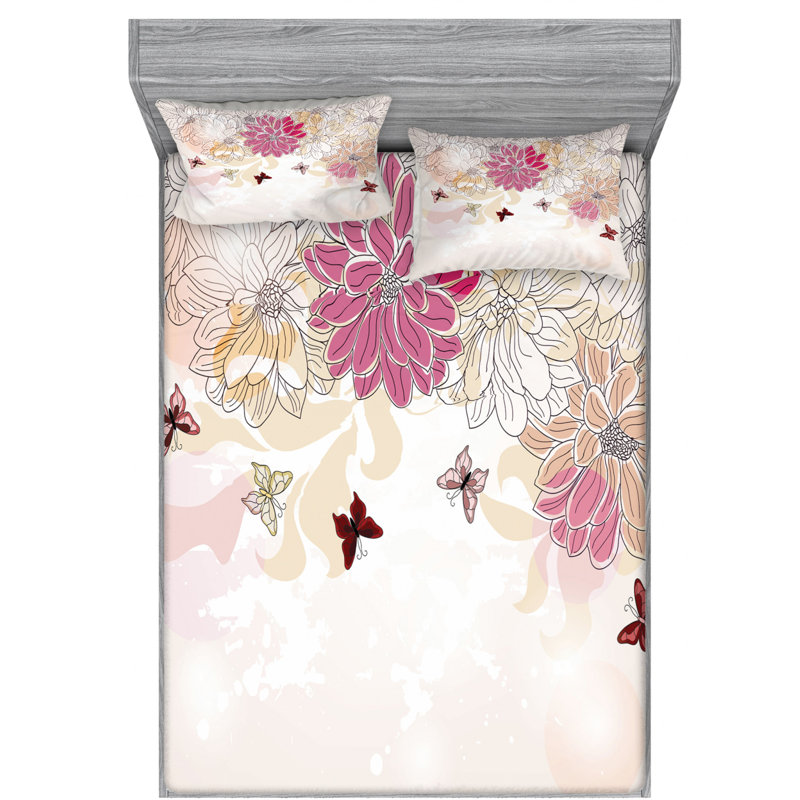 Microfiber Sheet Set, Full Sheet Set with Fitted Sheet